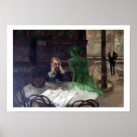 Viktor Oliva The Absinthe Drinker Poster