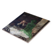 Viktor Oliva The Absinthe Drinker Poster Tegeltje (Zijkant)