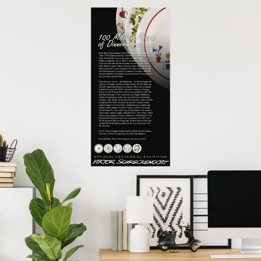 Viktor Schreckengost Dinnerware Legacy Poster (Thuiskantoor)