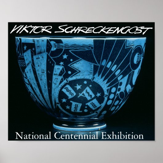 Viktor Schreckengost New York Jazz Bowl Poster (Voorkant)