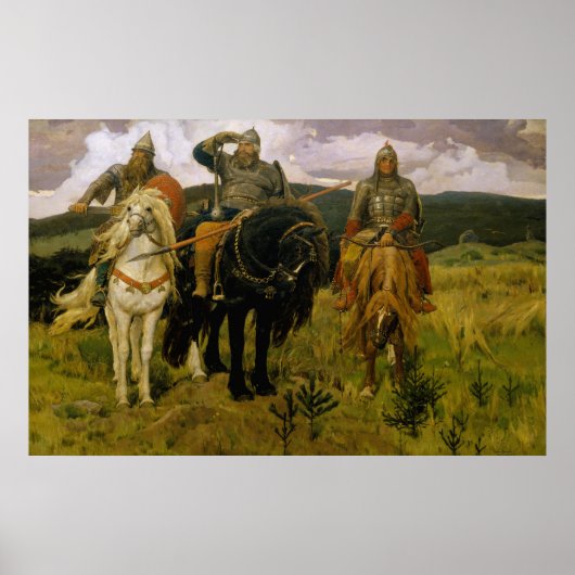 Viktor Vasnetsov, Б о г т ы р Poster (Voorkant)
