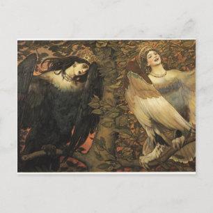 Viktor Vasnetsov - De vogels van Joy en Sorrow Briefkaart
