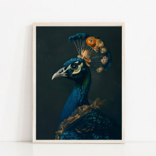 Viktoriaans dierenportret, gekleed dierprint poster