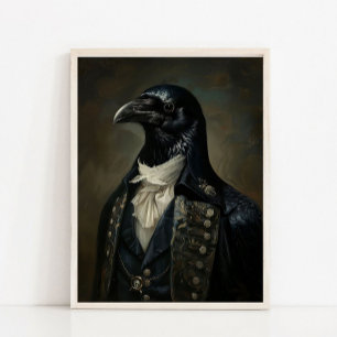 Viktoriaans dierenportret, gekleed dierprint poster