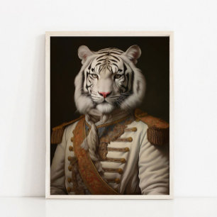 Viktoriaans dierenportret, gekleed dierprint, R Poster