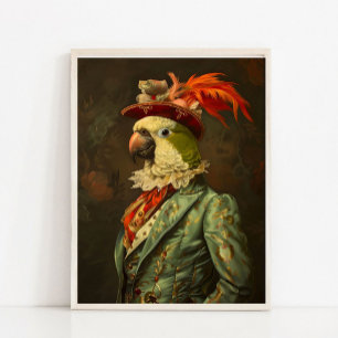 Viktoriaans Dierenportret, Koninklijke Papegaai Vi Poster