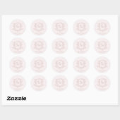 viktoriaanse bloementuin luxe ronde sticker (Vel)