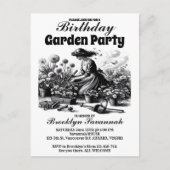 Viktoriaanse Tuinen Delight Garden Party Uitnodigi Briefkaart (Voorkant)