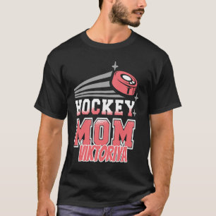 Viktoriya Hockey Moeder Met Puck Dames T-shirt