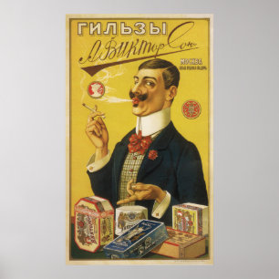 Viktorsons Cigarette Papers -  Adverteren Poster