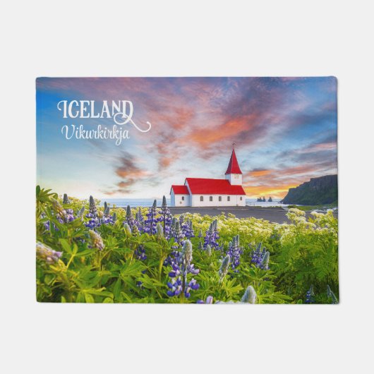 Vikurkirkja, IJsland Deurmat (Voorkant)