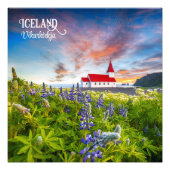 Vikurkirkja, IJsland Foto Afdruk (Voorkant)