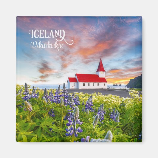 Vikurkirkja, IJsland Magneet (Voorkant)
