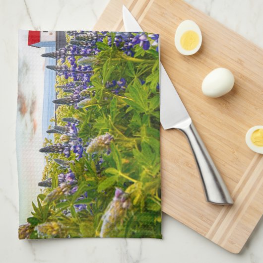 Vikurkirkja, IJsland Theedoek (Quarter Fold)