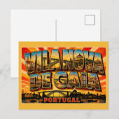 Vila Nova de Gaia Portugal Waterfront Briefkaart (Voorkant / Achterkant)