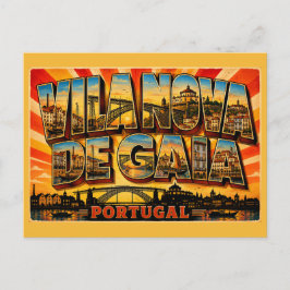 Vila Nova de Gaia Portugal Waterfront Briefkaart