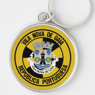 Vila Nova de Gaia Round Emblem Sleutelhanger