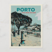 Vila Nova de Gaia van Porto centrum, Portugal Briefkaart (Voorkant)