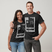 Vilankulo Mozambique Boarding Pass Vliegticket T-shirt (Unisex)