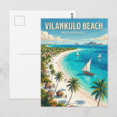 Vilankulo-strand Mozambique Briefkaart (Voorkant / Achterkant)