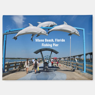 Vilano Beach Florida visserspier Magneet