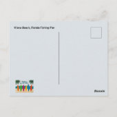 Vilano Beach, Florida Vist Pier Briefkaart (Achterkant)