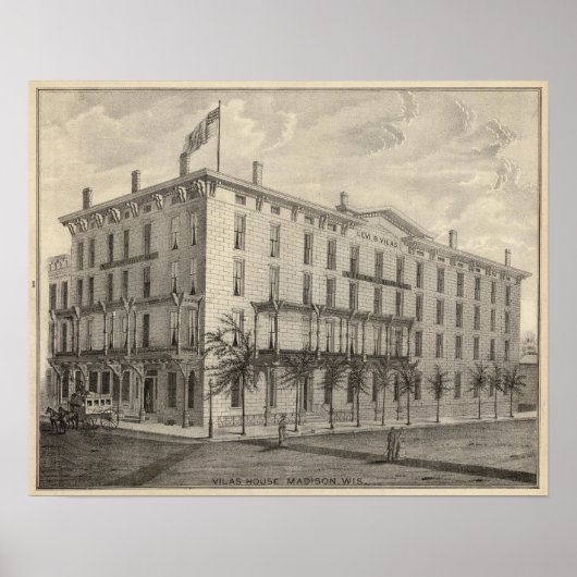Vilas House, Madison, Wis Poster (Voorkant)