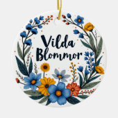 Vilda Blommor Swedish Wildflower Ornament (Voorkant)