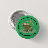 Vile Frog Pin Ronde Button 3,2 Cm (Voorkant /achterkant)