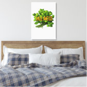 Vile Weed - Bold Funny Anti-Koriander Canvas Afdruk (Insitu (Slaapkamer))