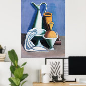 Vilhelm Lundstrom's schilderij met gietkan Poster (Thuiskantoor)