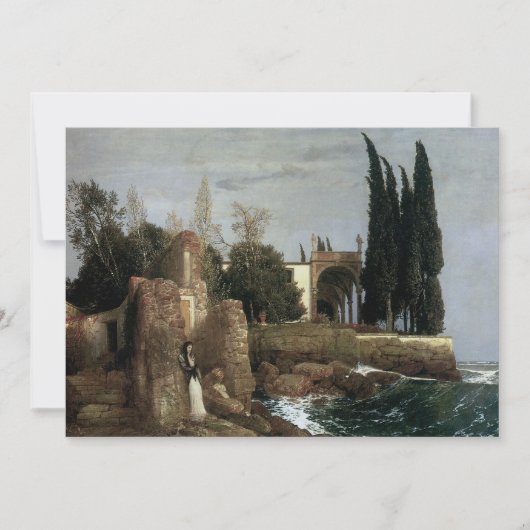 Villa aan de zee van Arnold Böcklin, Symbolisme Ku (Voorkant)