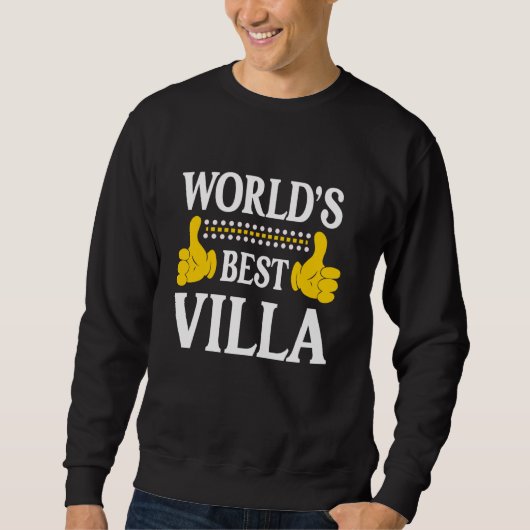 Villa Achternaam Funny Team Familie Achternaam Wer Trui (Voorkant)