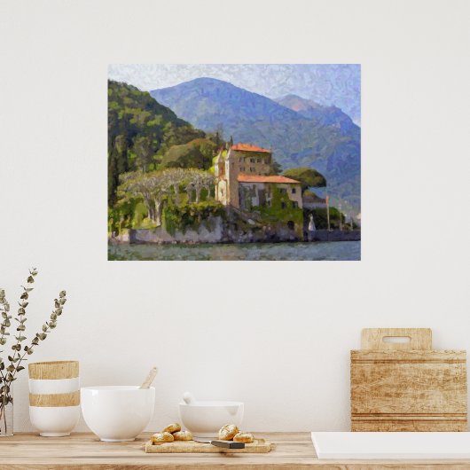 Villa Balbianello, Comomeer Poster (Keuken)