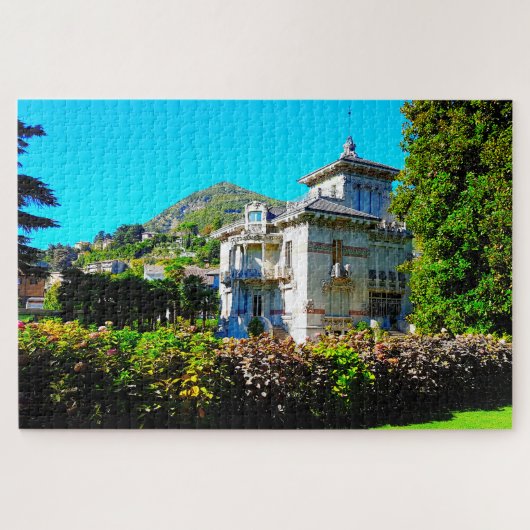 Villa Bernasconi Cernobbio Lake Como Italië Legpuzzel (Horizontaal)