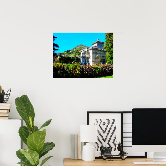 Villa Bernasconi Cernobbio Lake Como Italië Poster (Thuiskantoor)