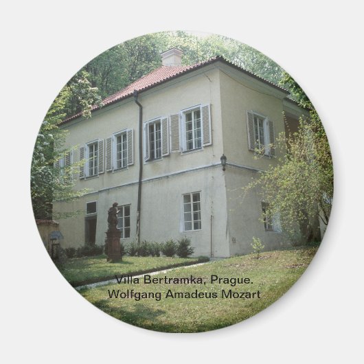 Villa Bertramka-Mozart-Prague Magneet (Voorkant)