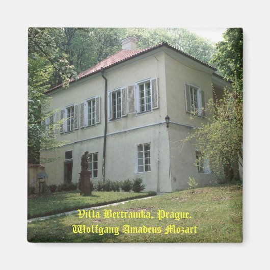 Villa Bertramka-Mozart-Prague Magneet (Voorkant)