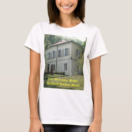 Villa Bertramka-Mozart-Prague T-shirt (Voorkant)