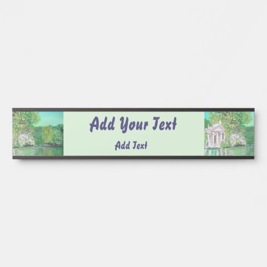 Villa Borghese - Bord met naam en toenaam Deurbordje (Voorkant)