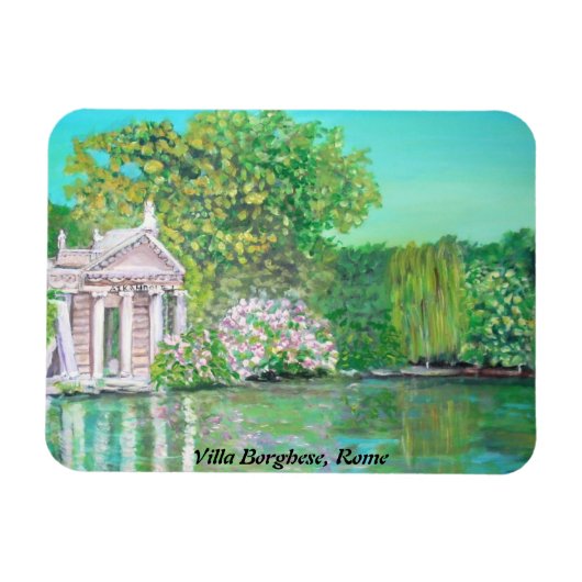 Villa Borghese Park, Rome - Premium Flexi Magnet Magneet (Horizontaal)