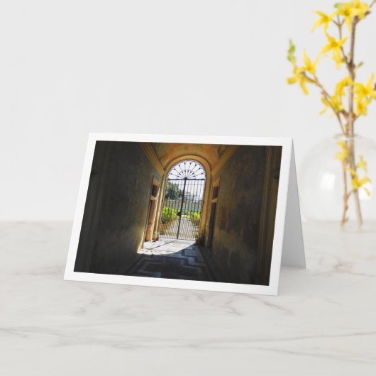 Villa Borghese Portret, Rome, Italië Kaart (Gele Bloem)