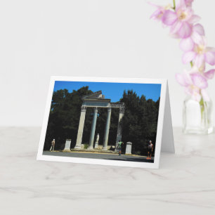 Villa Borghese Tuin Kolommen, Rome, Italië Kaart