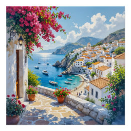 Villa By The Sea Perfect Poster