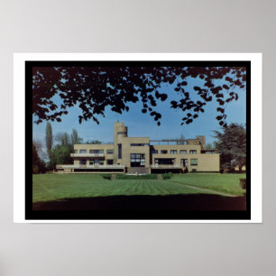 Villa Cavroix, ontworpen door Robert Mallet-Steven Poster