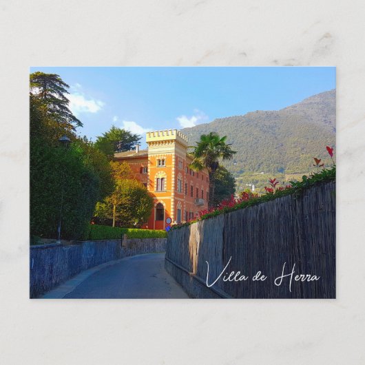 Villa de Herra Lenno Lake Como Italië Briefkaart (Voorkant)