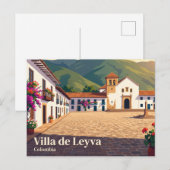 Villa de Leyva, Boyacá, Colombia Briefkaart (Voorkant / Achterkant)