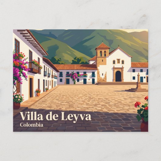 Villa de Leyva, Boyacá, Colombia Briefkaart (Voorkant)
