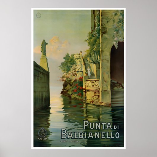 Villa del Balbainello Meer van Como Poster Italiaa (Voorkant)