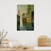 Villa del Balbainello Meer van Como Poster Italiaa (Keuken)